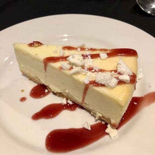 Cheesecake dessert at the hotel