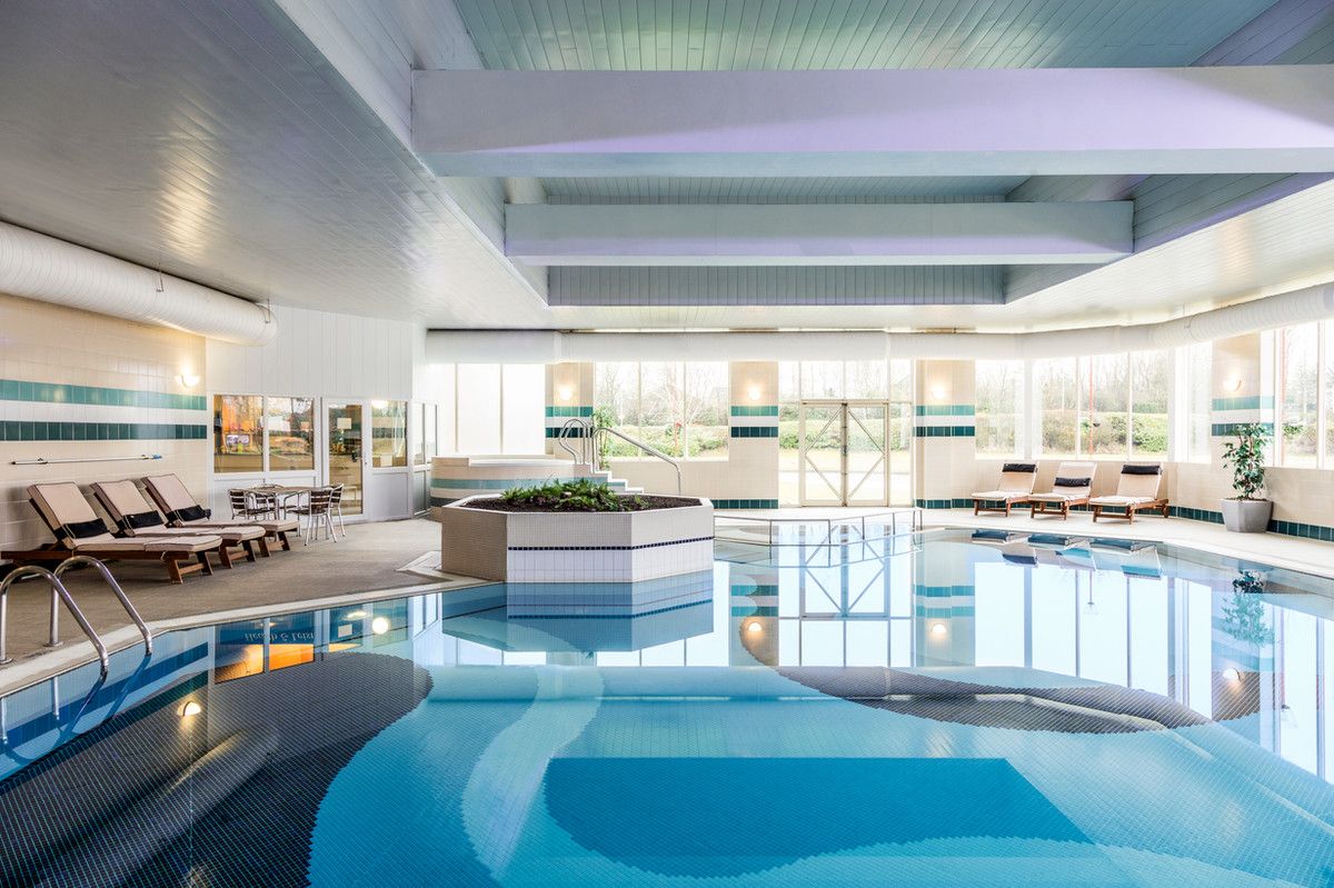 The hotel swimming pool